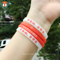 Unique Custom Printed Logo blank rubber wristband